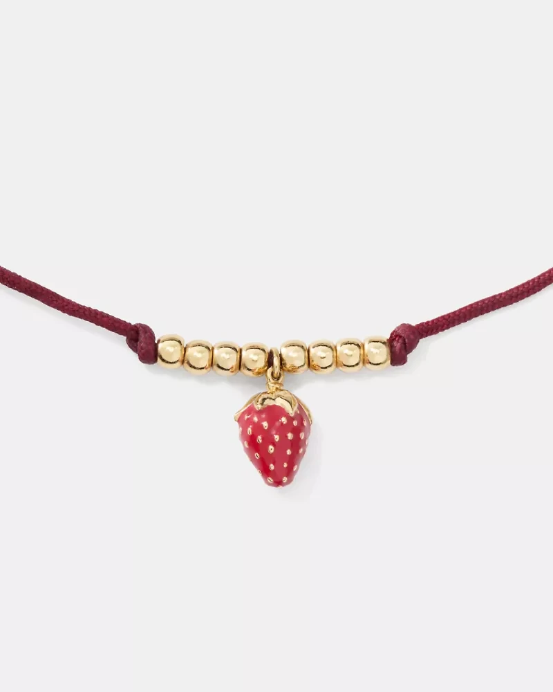 Summer Daze Strawberry Cord Bracelet