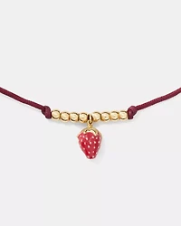 Summer Daze Strawberry Cord Bracelet