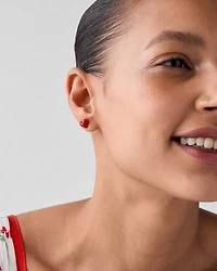 Summer Daze Ladybug Asymmetrical Studs