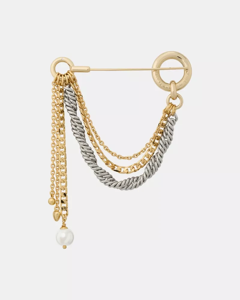 Chain Reaction Chain Brooch