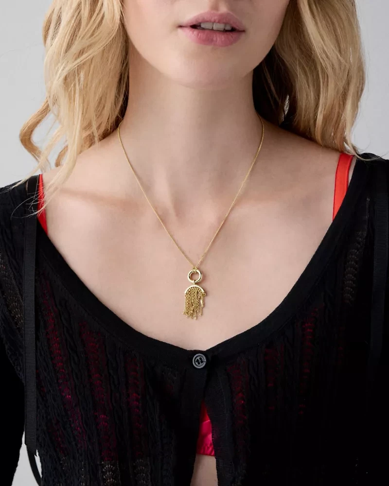 Chain Reaction Tassel Pendant