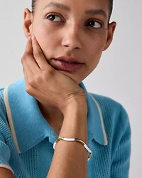 Wave Thin Bangle