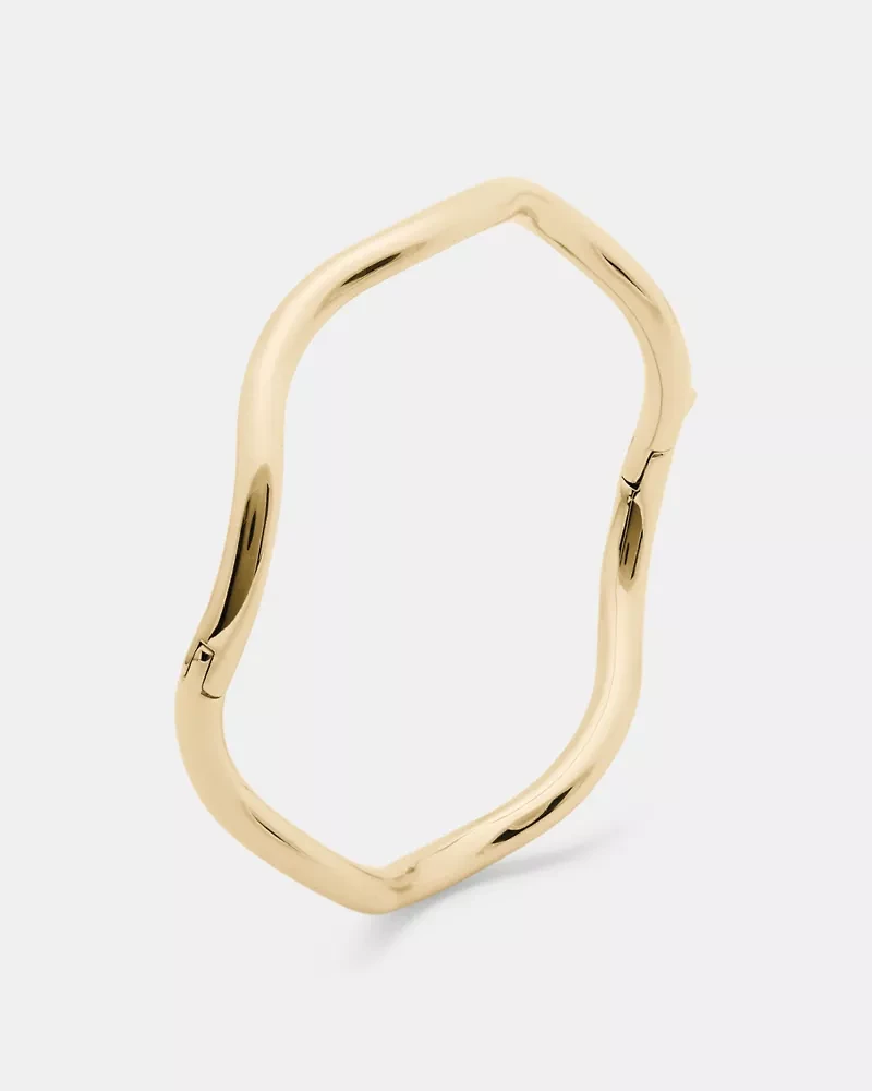 Wave Thin Bangle
