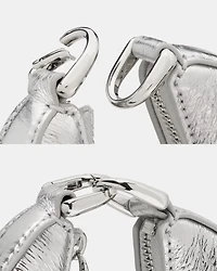 Duo Crinkle Metallic Mini Shoulder