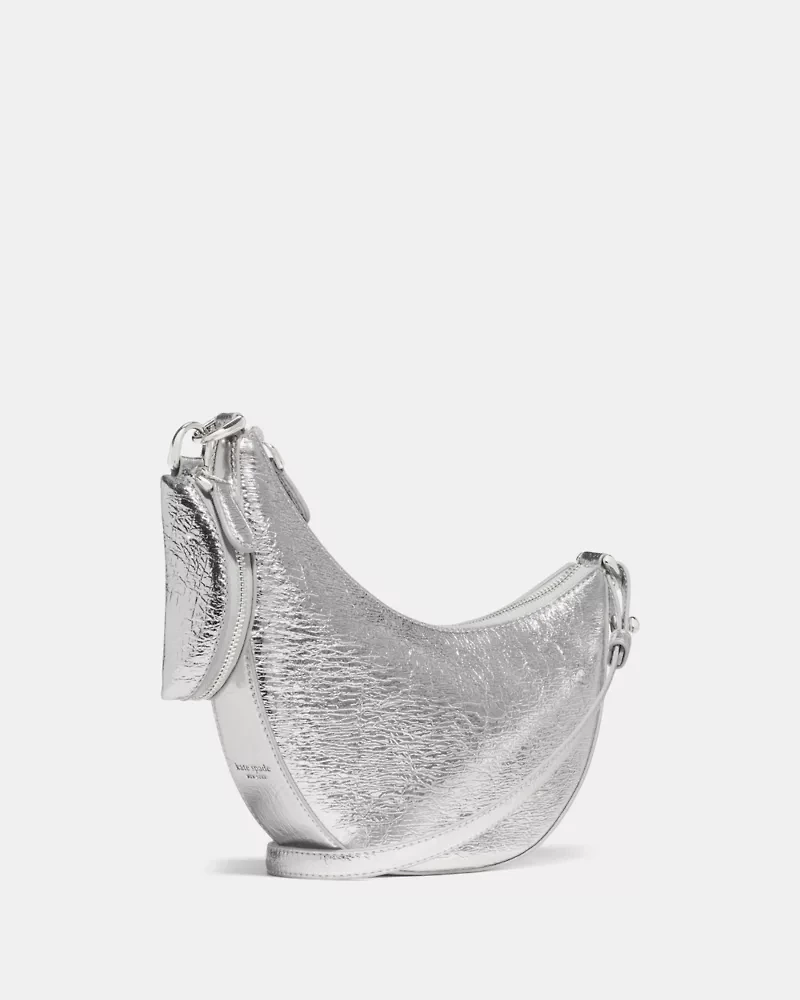 Duo Crinkle Metallic Mini Shoulder