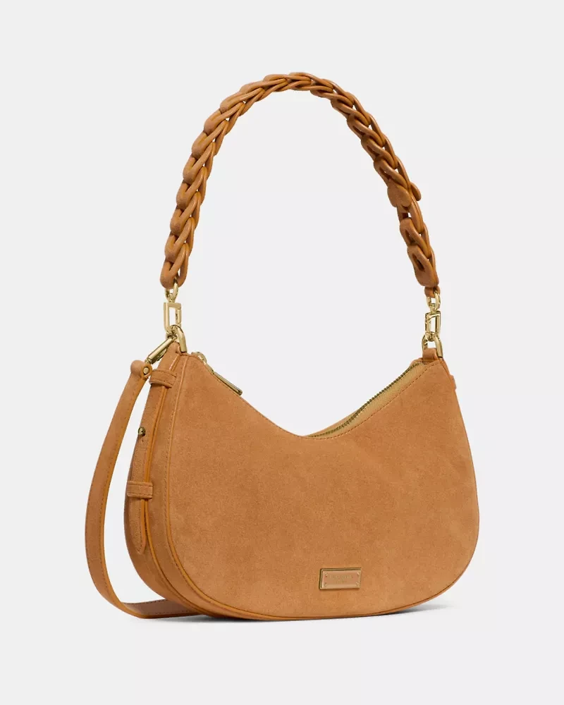 Liv Suede Convertible Shoulder Bag