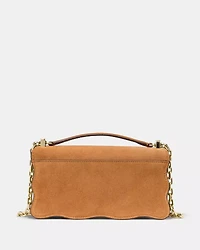 Deco Wavy Suede Mini Crossbody Bag