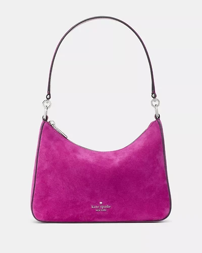Margot Suede Medium Shoulder Bag