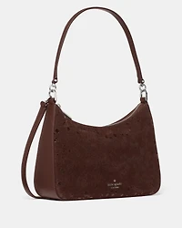 Margot Suede Dots Medium Shoulder Bag