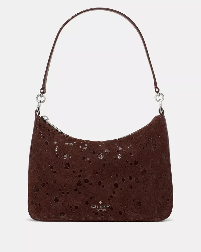 Margot Suede Dots Medium Shoulder Bag