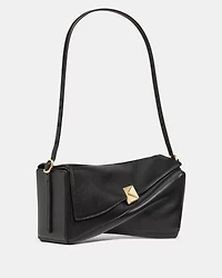 Deco Twisted Flap Shoulder Bag