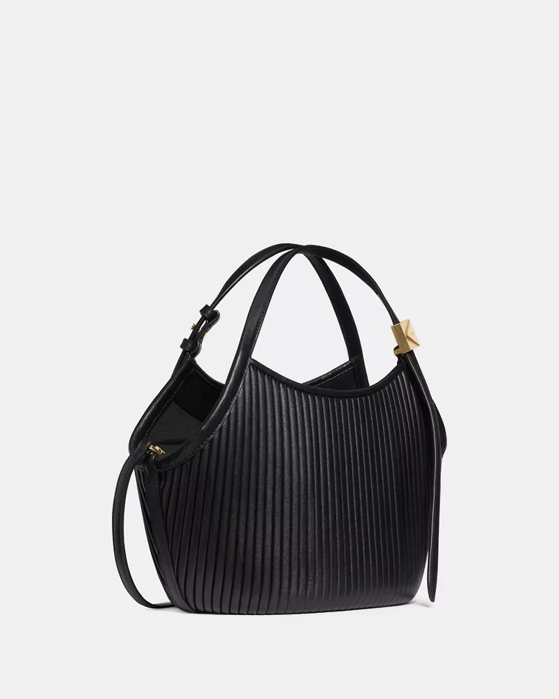 Deco Pleated Small Tulip Tote Bag