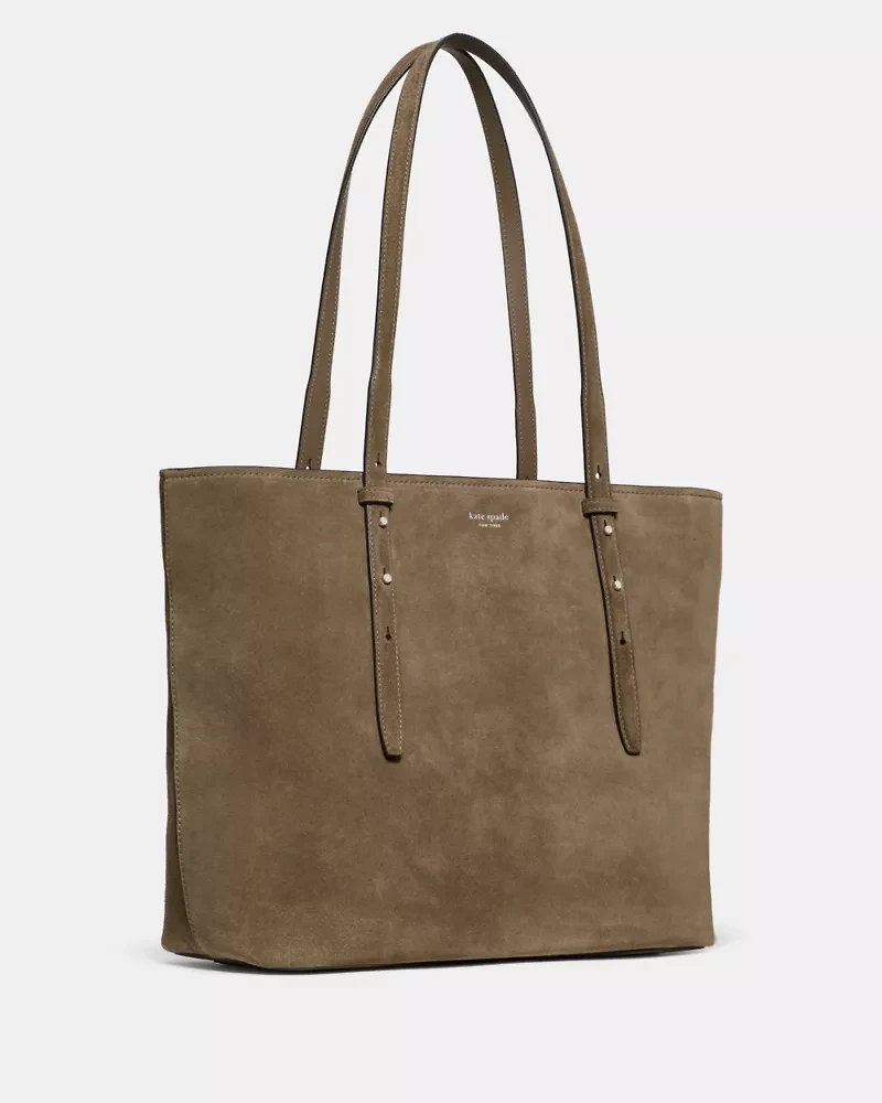 Do It All Suede Zip Tote Bag