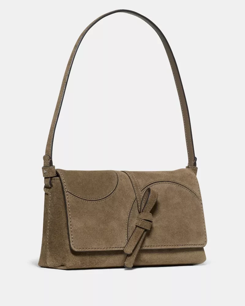 Loop Dot Patchwork Small Flap Shoulder Bag
