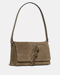 Loop Dot Patchwork Small Flap Shoulder Bag