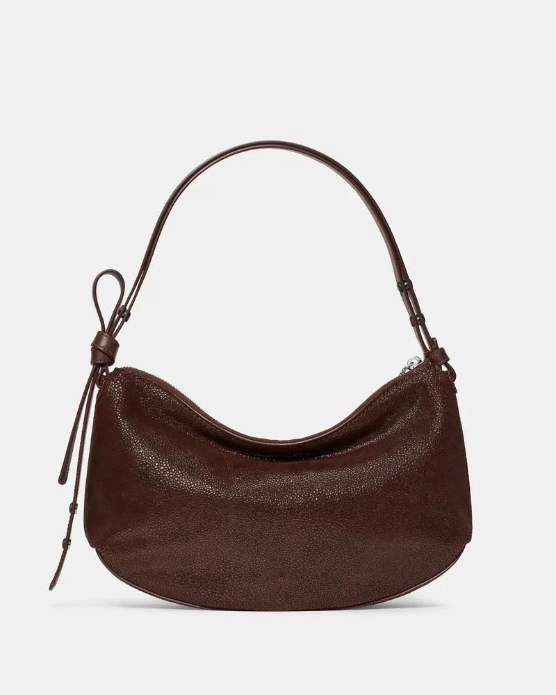 Loop Dot Suede Shoulder Bag