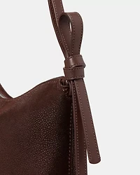 Loop Dot Suede Shoulder Bag