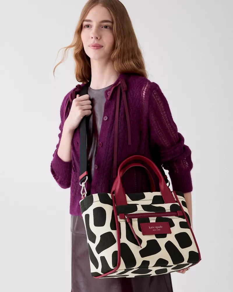 Dash Giraffe Canvas Tote Bag
