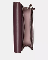 Deco Croc Embossed Chain Shoulder Bag