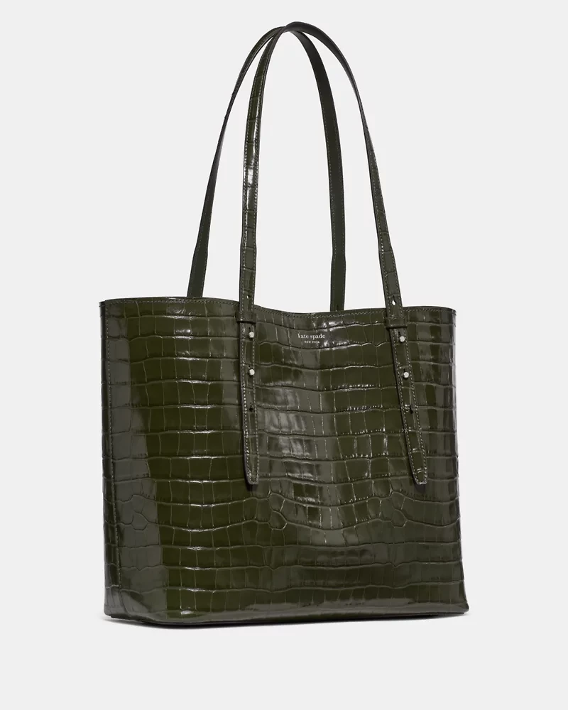 Do It All Croc Embossed Large Tote Bag
