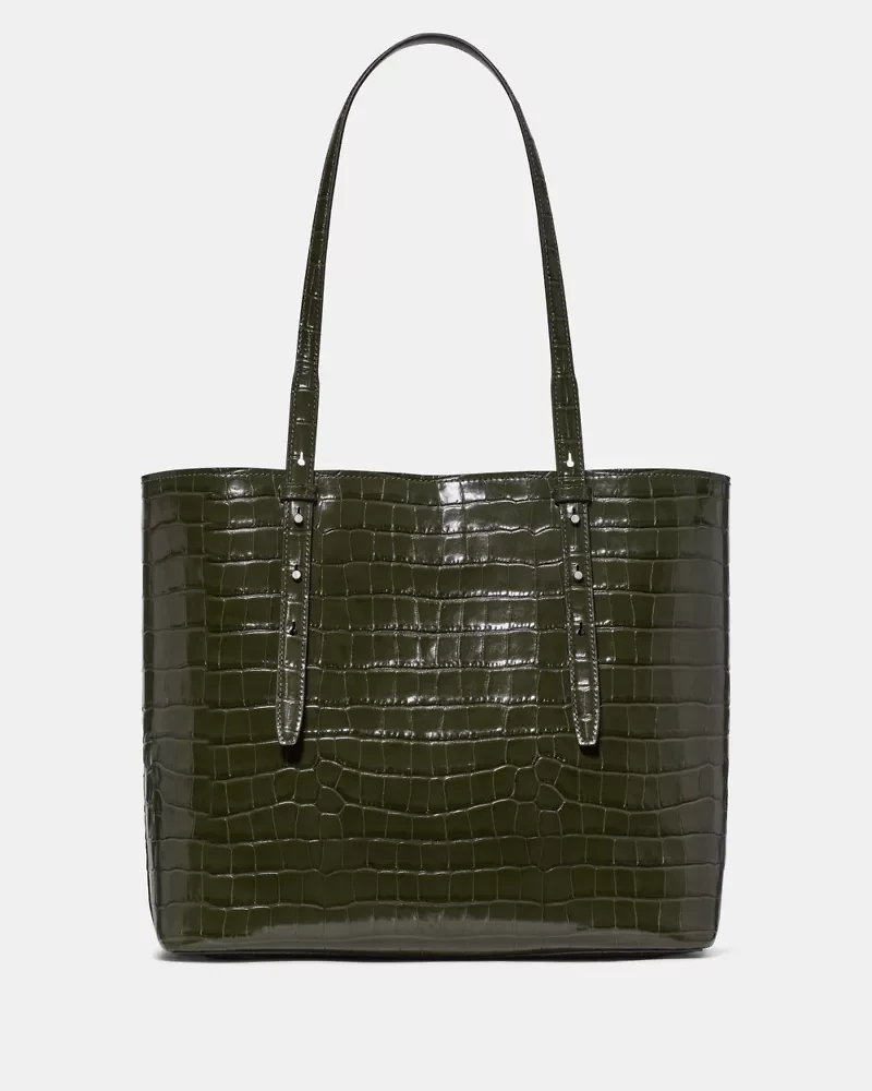 Do It All Croc Embossed Large Tote Bag