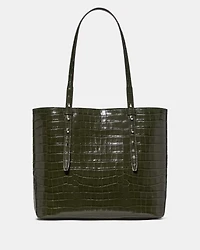 Do It All Croc Embossed Large Tote Bag