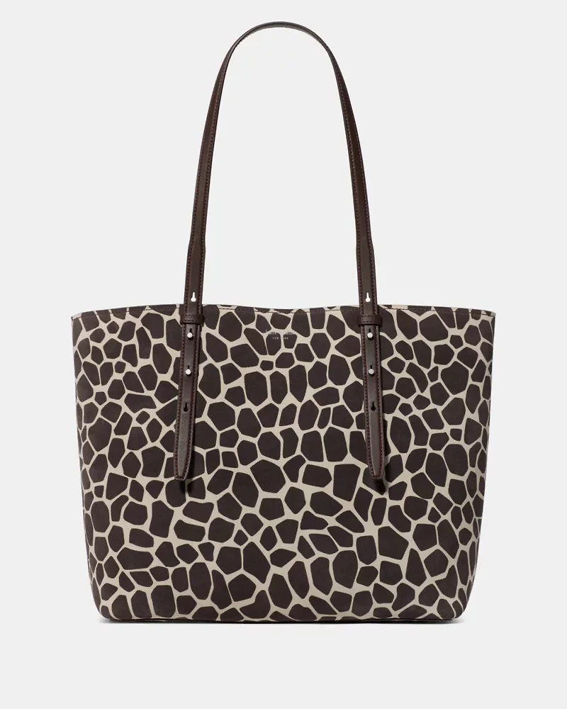 Do It All Giraffe Suede Large Tote Bag