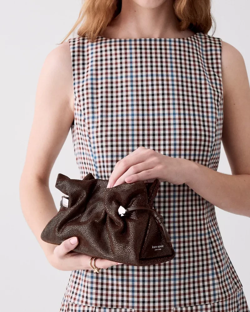 Rio Dot Suede Clutch Bag