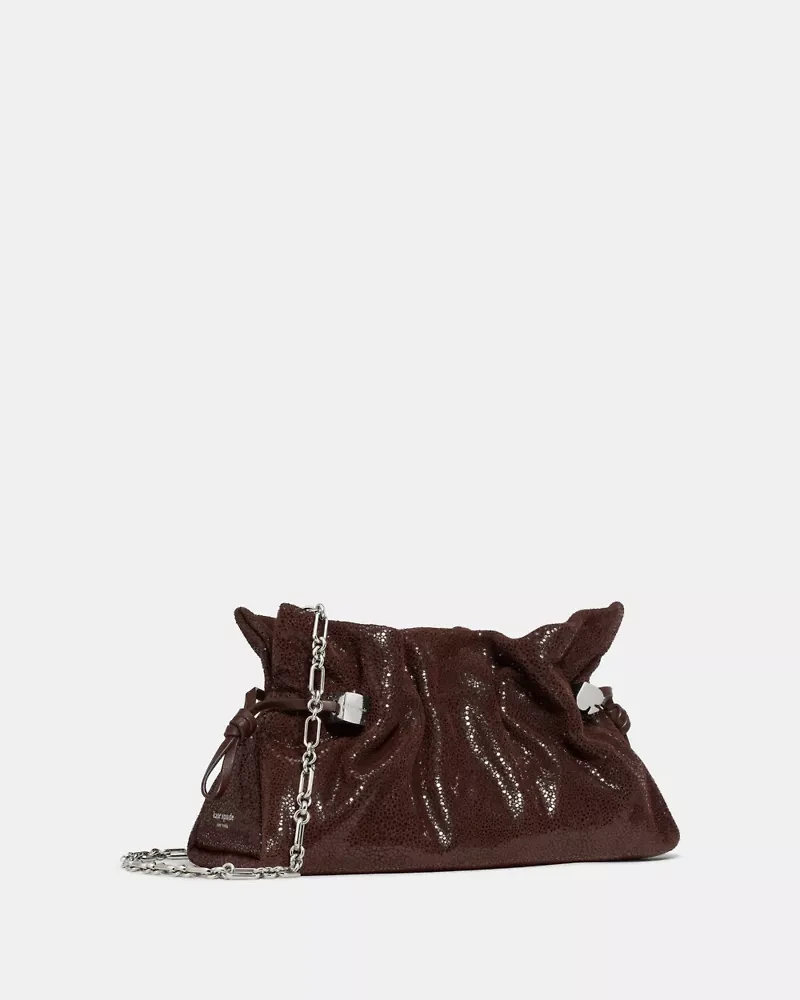 Rio Dot Suede Clutch Bag