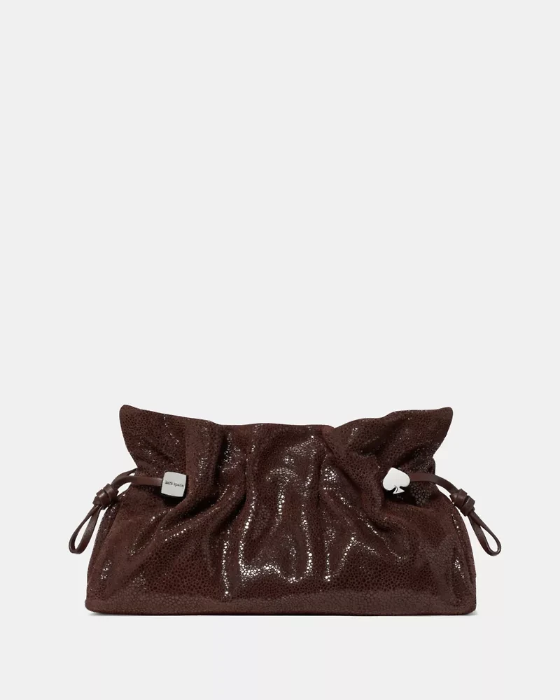 Rio Dot Suede Clutch Bag