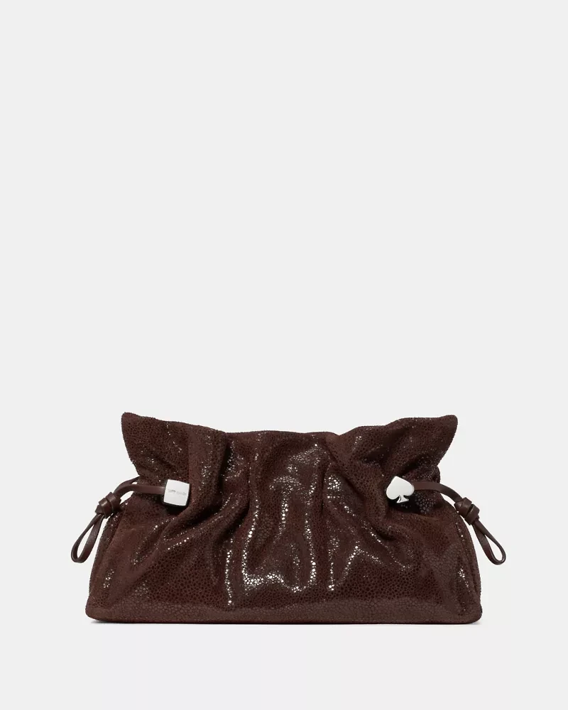 Rio Dot Suede Clutch Bag
