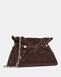 Rio Dot Suede Large Clutch Bag