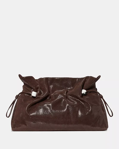 Rio Dot Suede Large Clutch Bag