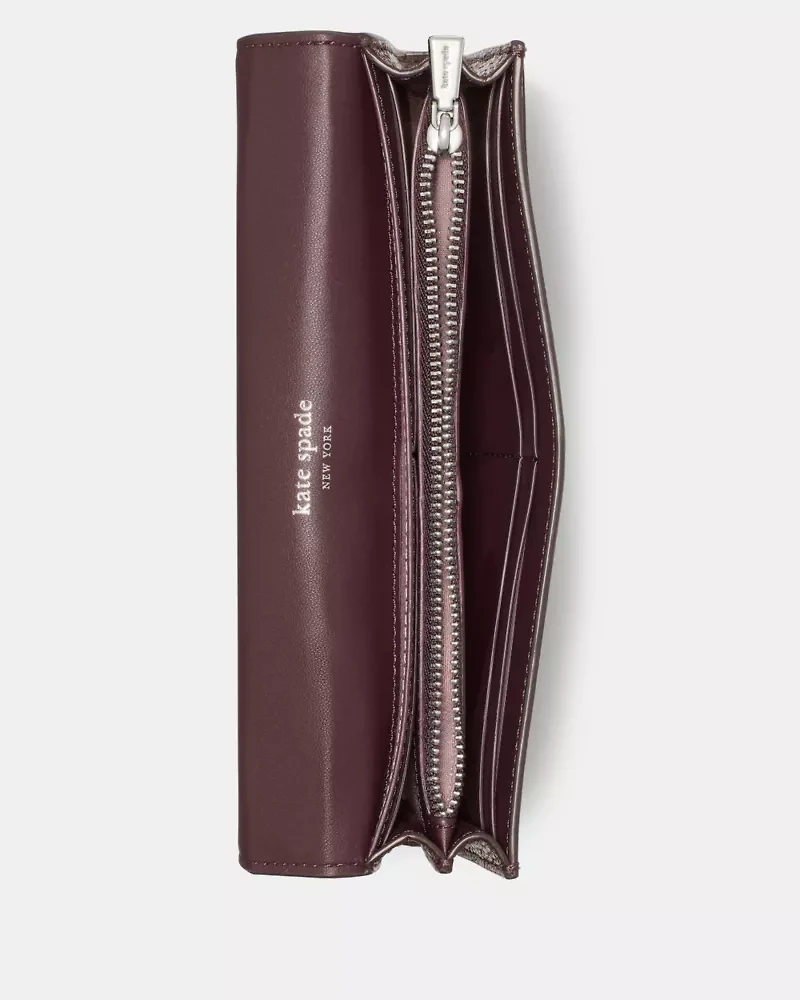 Deco Croc Embossed Large Flap Wallet