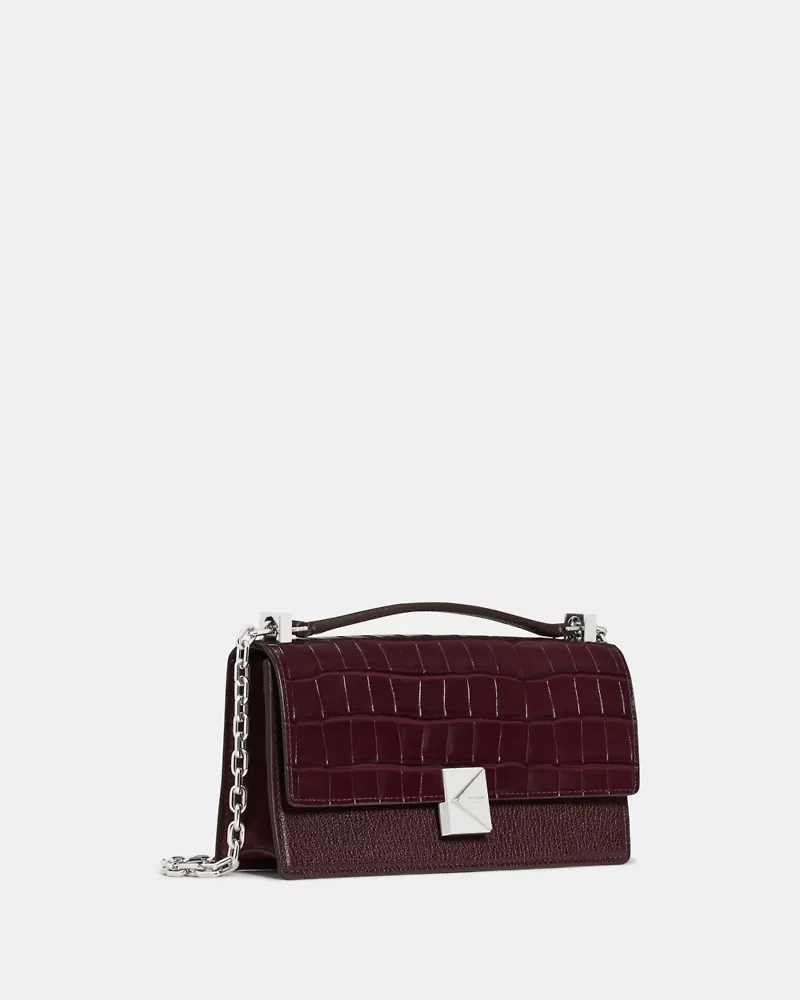 Deco Croc Embossed Mini Crossbody Bag