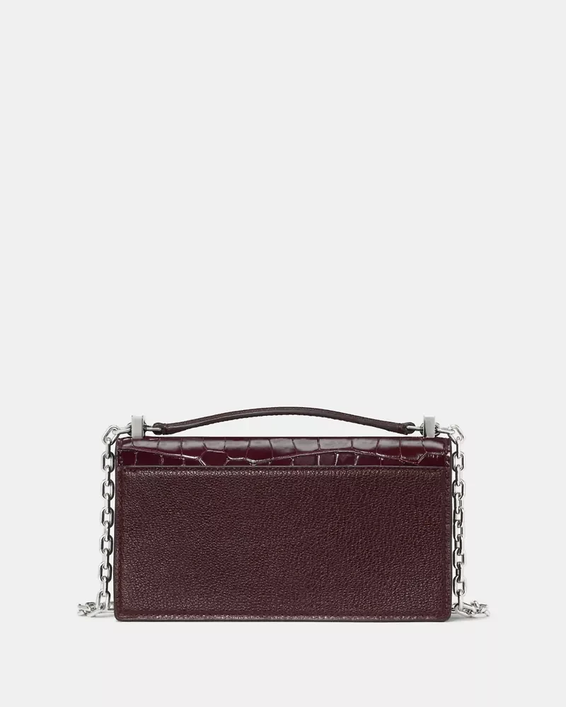Deco Croc Embossed Mini Crossbody Bag