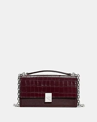 Deco Croc Embossed Mini Crossbody Bag