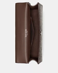Deco Metallic Dot Suede Mini Crossbody Bag