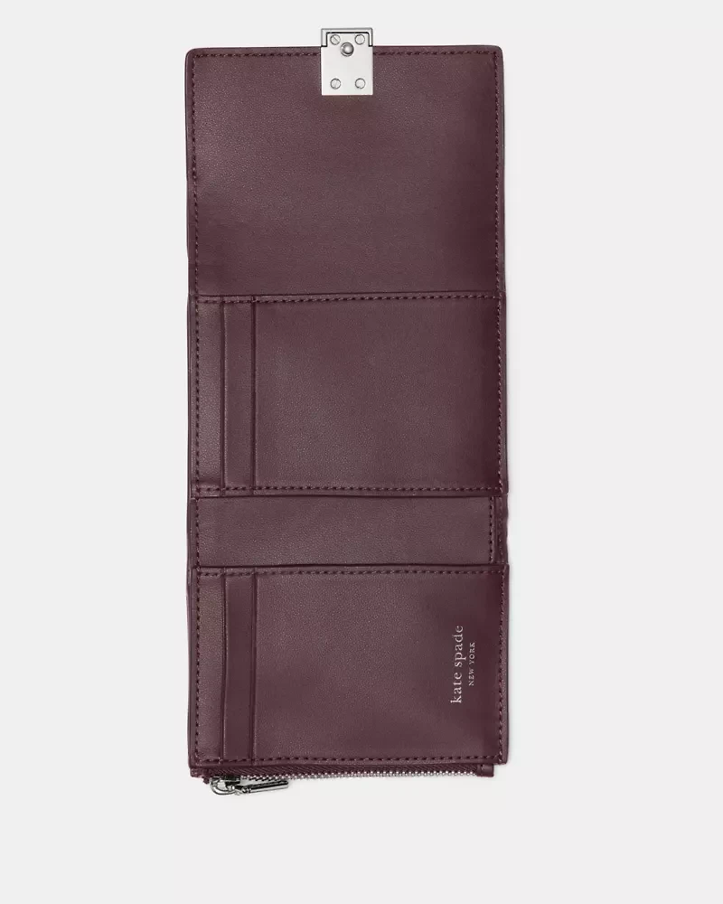 Deco Croc Embossed Small Flap Wallet