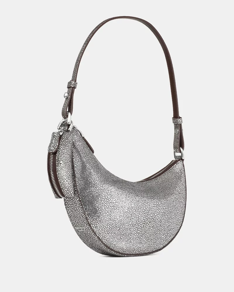 Duo Metallic Dot Suede Mini Shoulder Bag