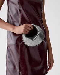 Duo Metallic Dot Suede Mini Shoulder Bag