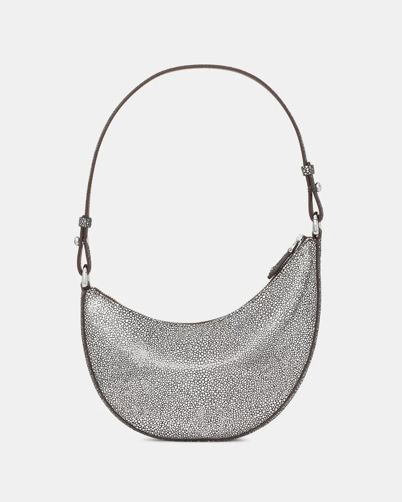 Duo Metallic Dot Suede Mini Shoulder Bag
