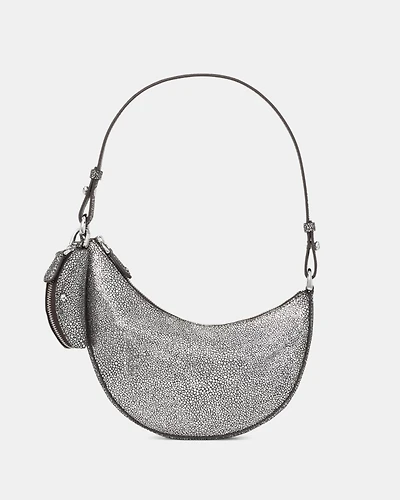 Duo Metallic Dot Suede Mini Shoulder Bag