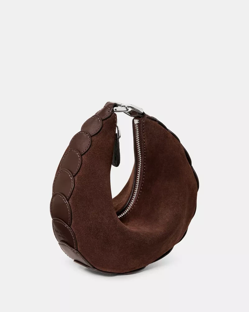 Duo Dot Suede Mini Shoulder Bag