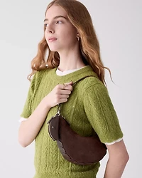 Duo Dot Suede Mini Shoulder Bag