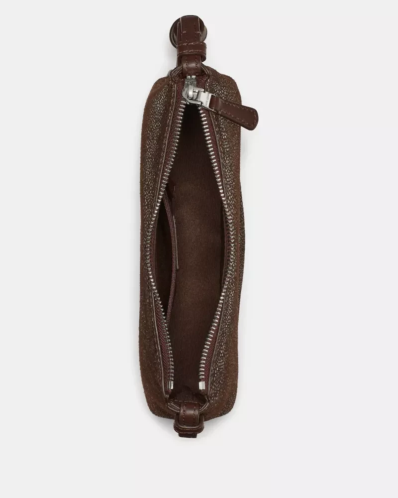 Loop Dot Suede Crossbody Bag