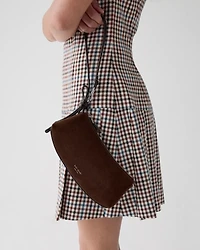 Loop Suede And Shiny Leather Mini Bag