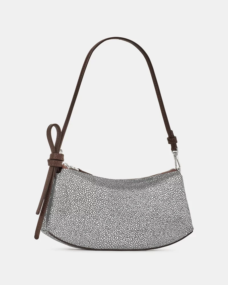 Loop Metallic Dot Suede Mini Bag