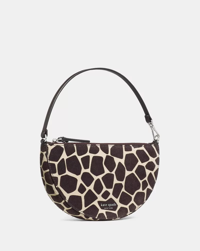 Wink Giraffe Suede Wristlet