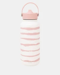 Pink Goddess Stripe Water Bottle 